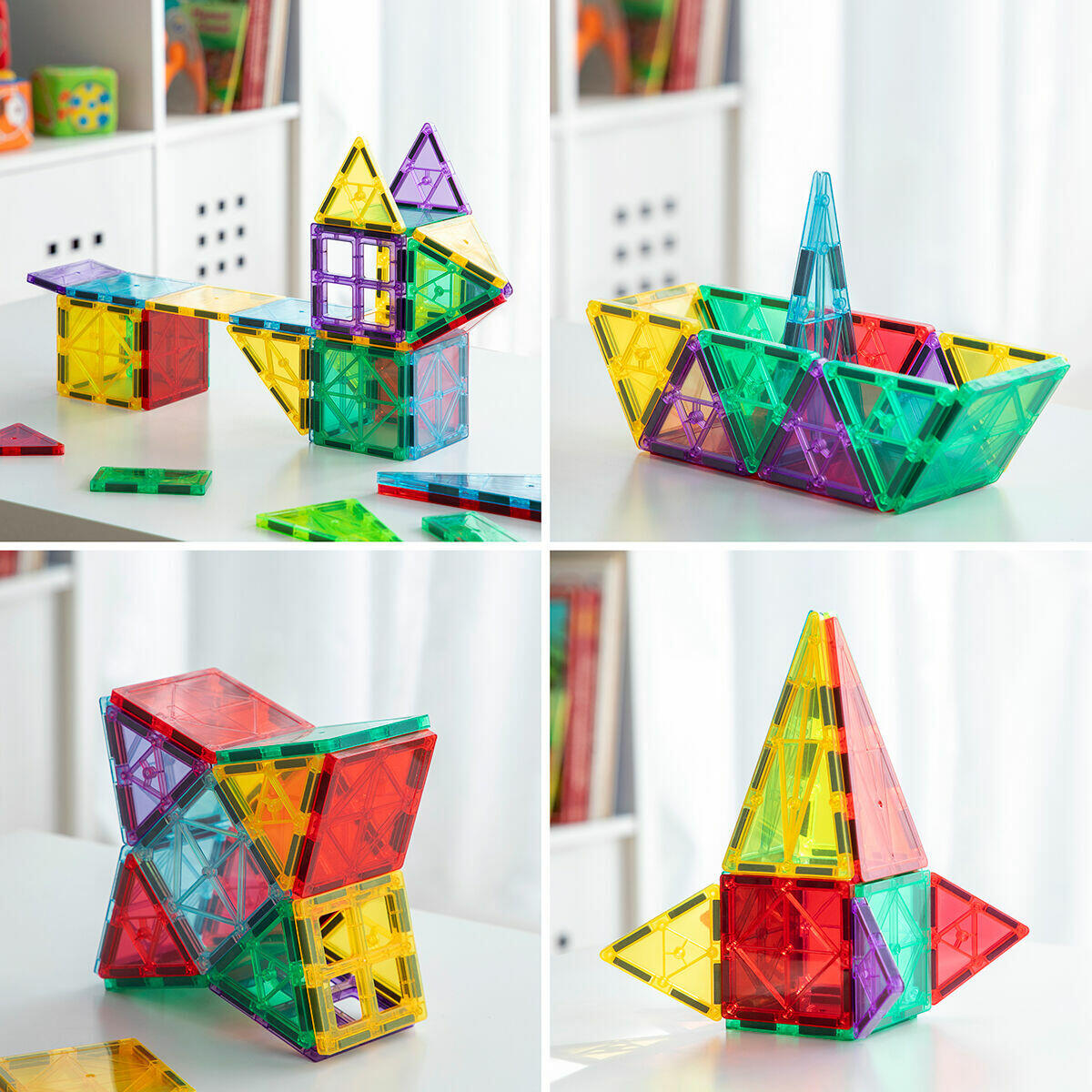 Bloques de Construcción Magnéticos 3D Magoks 57 Piezas