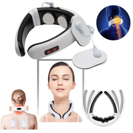 Masajeador cervical de tracción circular con calefacción por infrarrojos