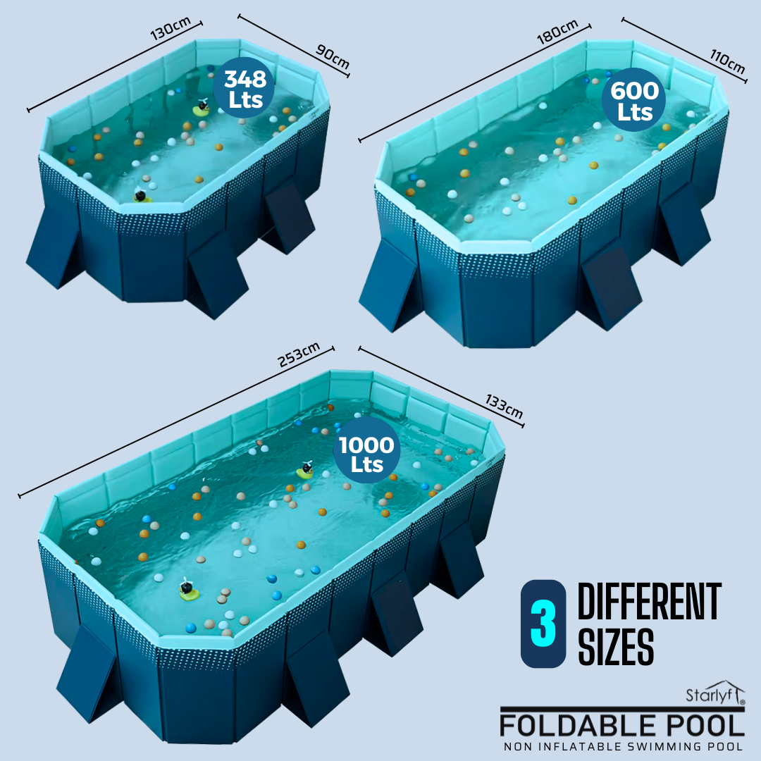 Piscina Plegable FOLDABLE POOL – Diversión Segura para Niños y Mascotas | Fácil de Guardar, Lista para el Verano