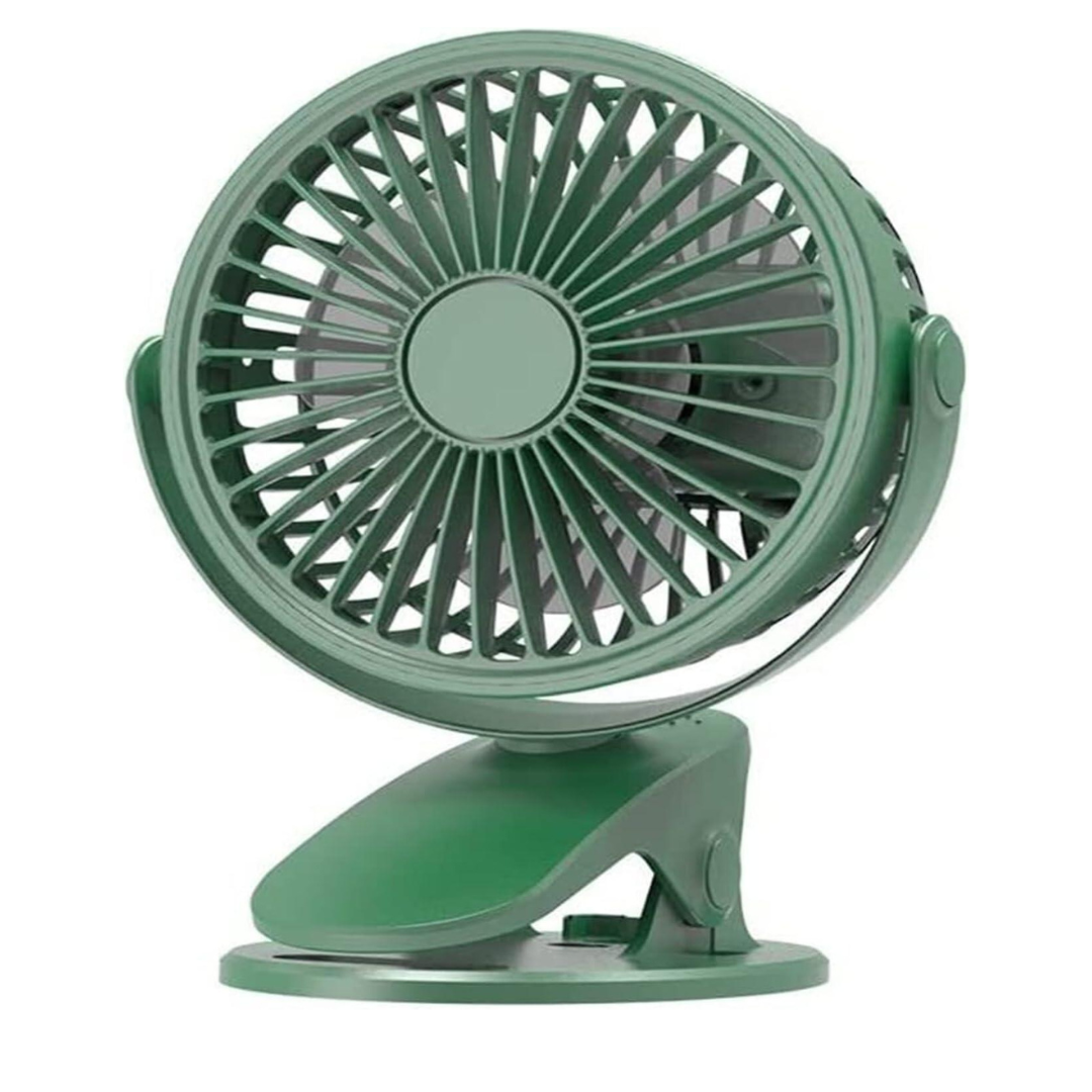 Mini Ventilador de Clip Silencioso para Interiores y Exteriores