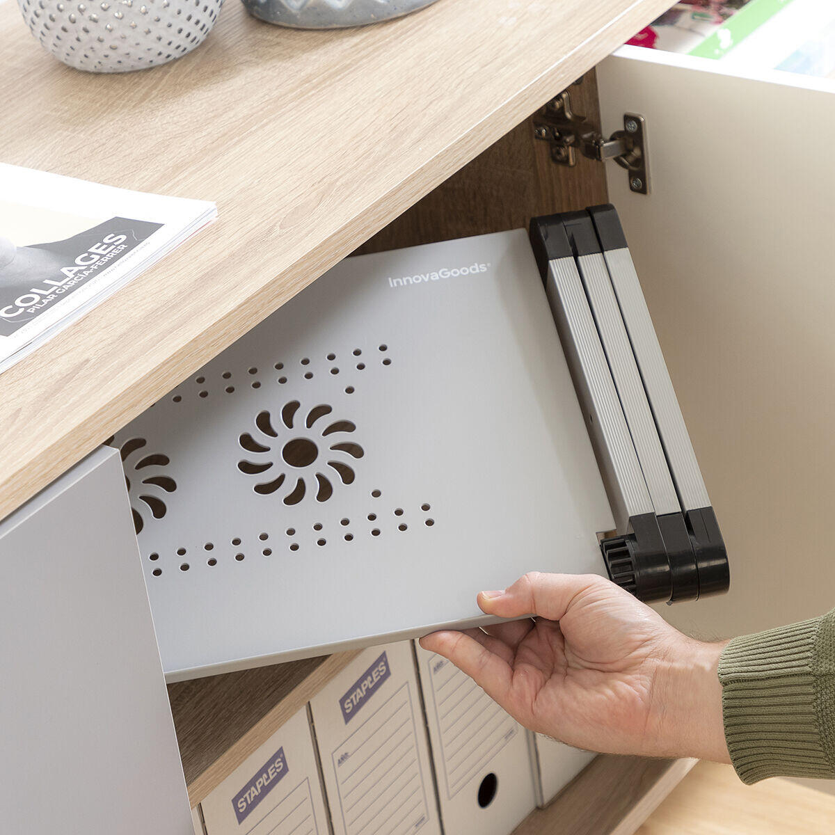 Mesa Ajustable Multiposición para Ordenador Portátil Omnible